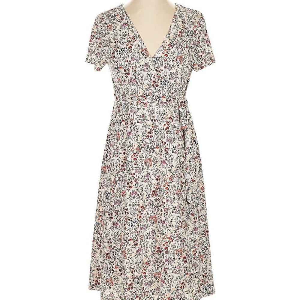 Kaileigh Floral Print Faux- Wrap Maternity Dress